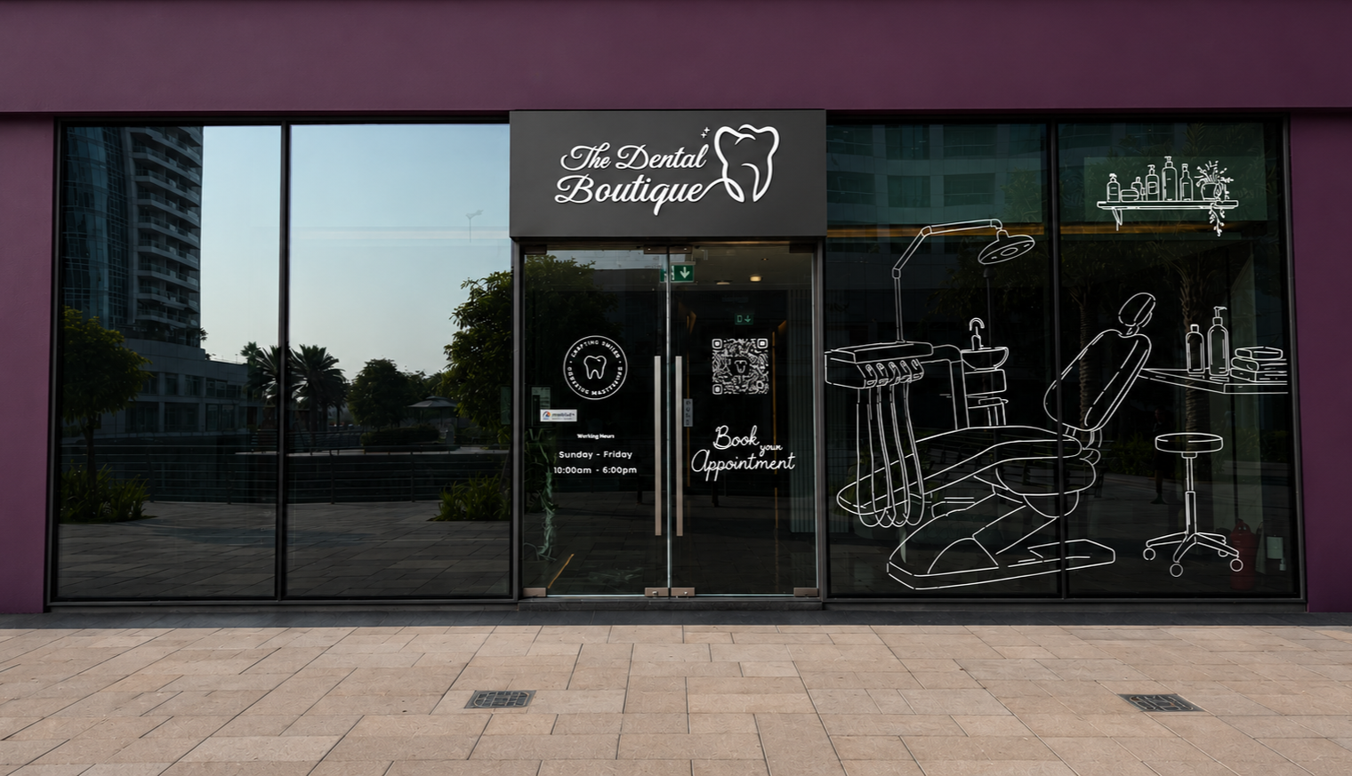 The Dental Boutique exterior in Jumeirah Lakes Towers