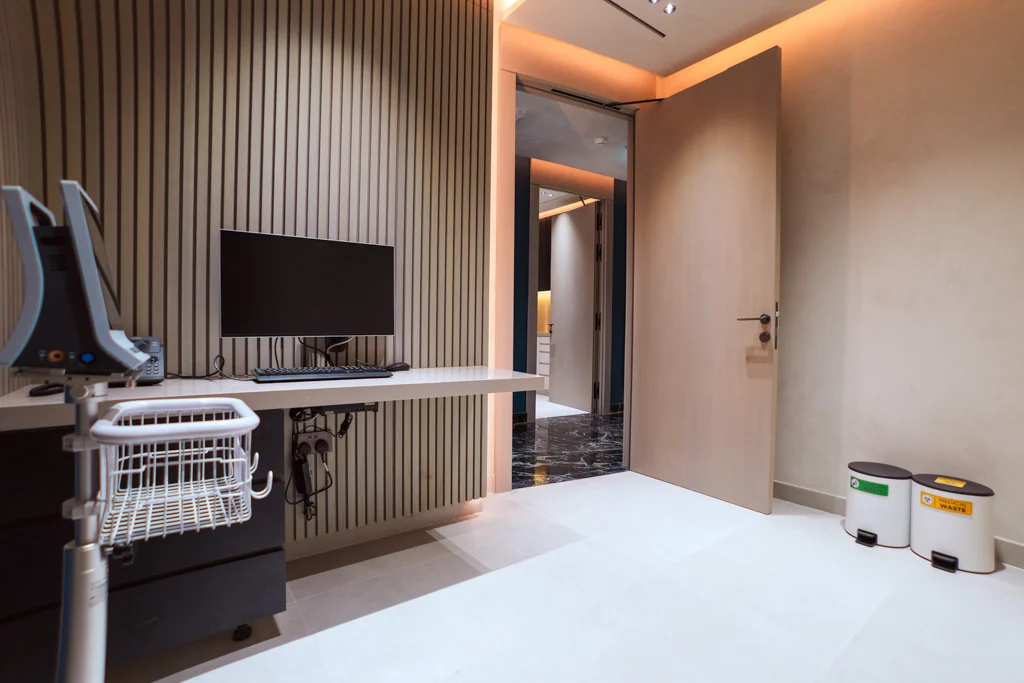 Reverse view of a consultation room at The Dental Boutique