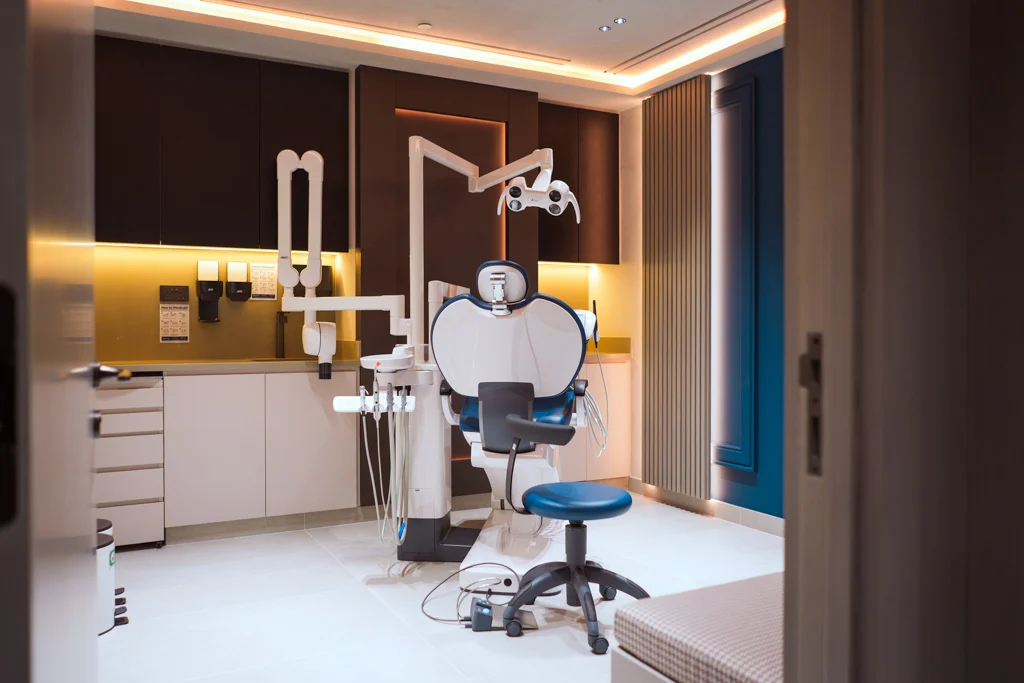 Wide view of a treatment room at The Dental Boutique