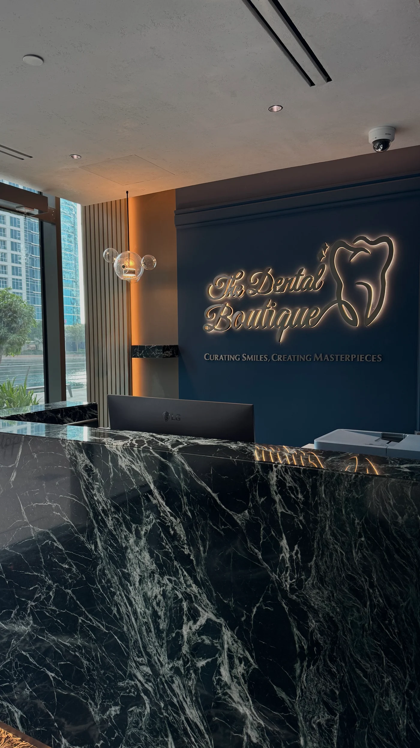 Portrait view of The Dental Boutique reception