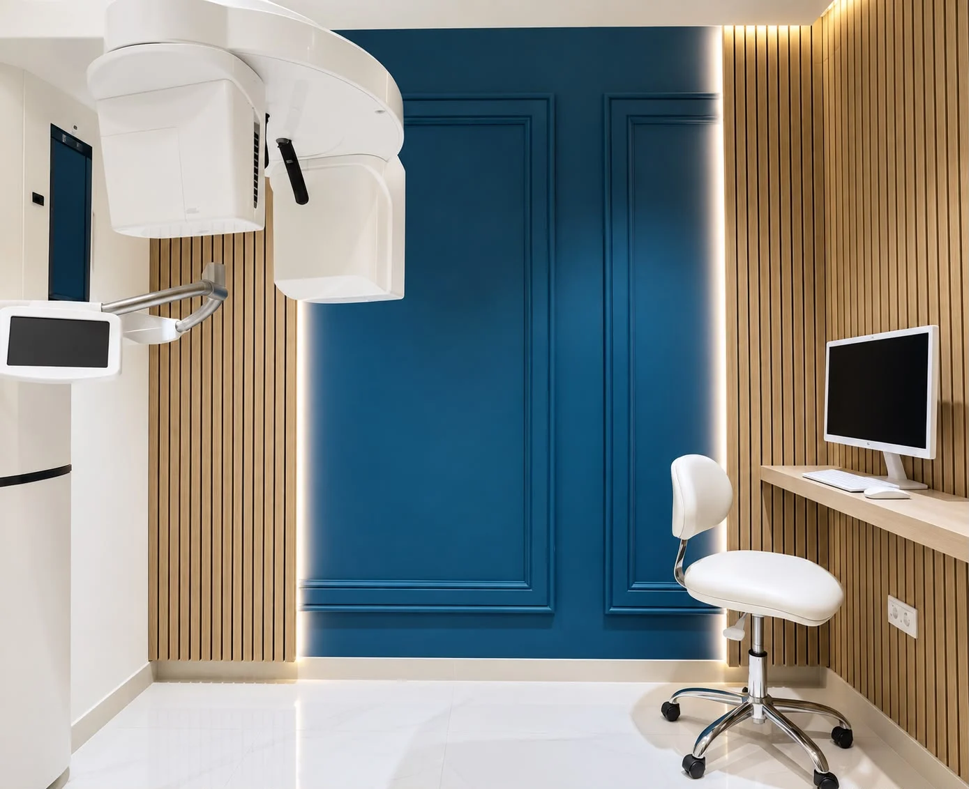 Clinic-supplied Orthophos imaging room