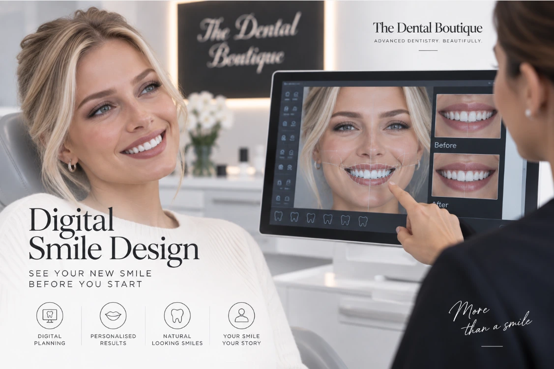 Clinic-supplied Digital Smile Design treatment artwork
