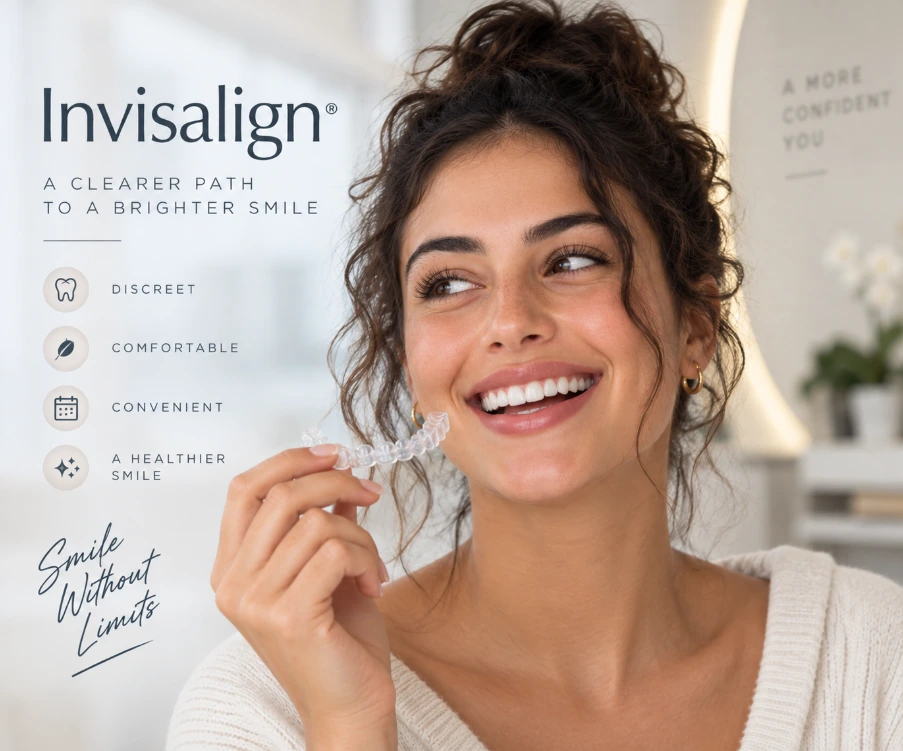 Clinic-supplied Invisalign treatment artwork